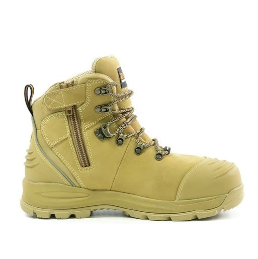 Bison XTLZWHE Ankle Lace Up With Zip Safety Boots