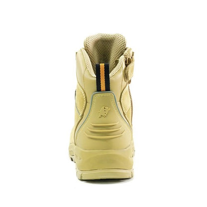 Bison XTLZWHE Ankle Lace Up With Zip Safety Boots