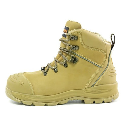 Bison XTLZWHE Ankle Lace Up With Zip Safety Boots