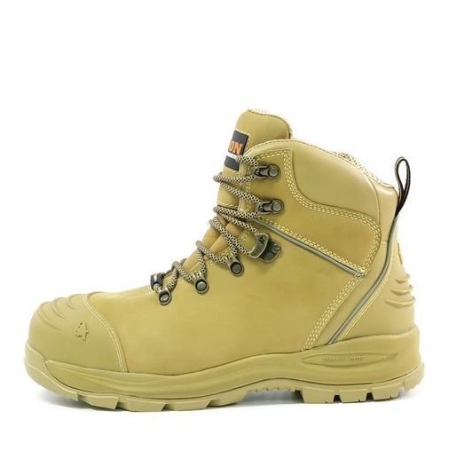 Bison XTLZWHE Ankle Lace Up With Zip Safety Boots