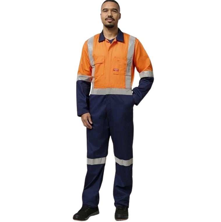 Hard Yakka Y00262 HiVis 2Tone Taped Drill Coveralls
