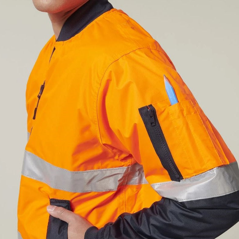 Hard Yakka Y06675 Core Hi Vis 2 Tone Taped Waterproof Bomber Jacket