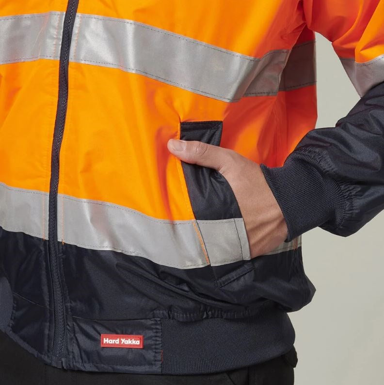Hard Yakka Y06675 Core Hi Vis 2 Tone Taped Waterproof Bomber Jacket