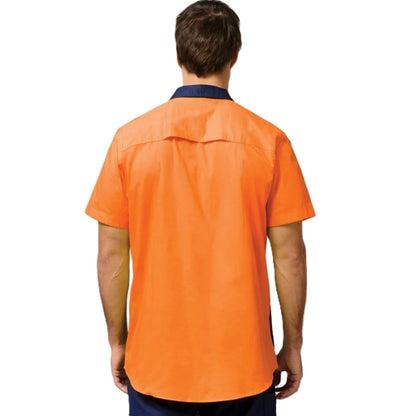 Hard Yakka Y07559 Koolgear HiVis 2-Tone Vented Short Sleeve Shirt