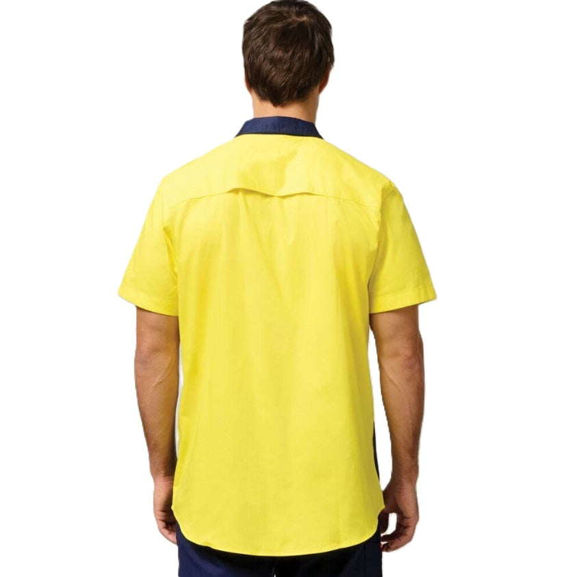 Hard Yakka Y07559 Koolgear HiVis 2-Tone Vented Short Sleeve Shirt