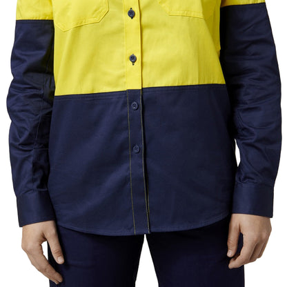 Hard Yakka Y08225 Womens Koolgear HiVis Ventilated Long Sleeve Shirt