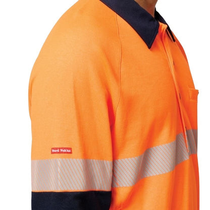 Hard Yakka Y19270 HiVis 2-Tone 1/4 Zip Brushed Fleece Taped Jumper