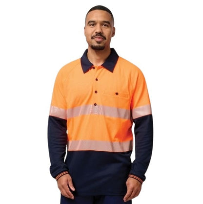 Hard Yakka Y19270 HiVis 2-Tone 1/4 Zip Brushed Fleece Taped Jumper