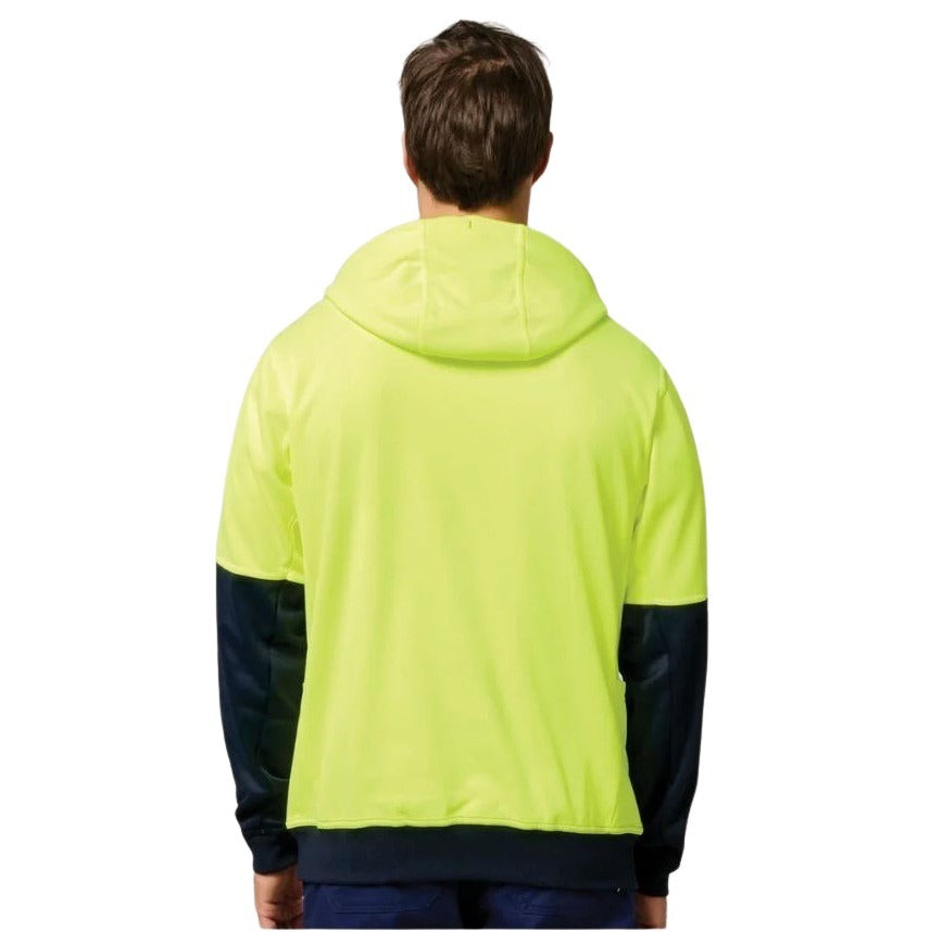 Hard Yakka Y19325 HiVis Two Tone Brushed Fleece Hoodie