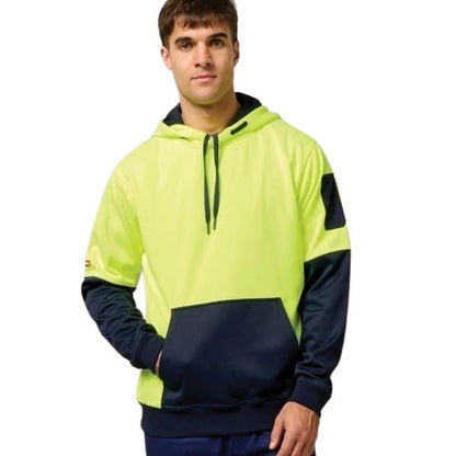 Hard Yakka Y19325 HiVis Two Tone Brushed Fleece Hoodie