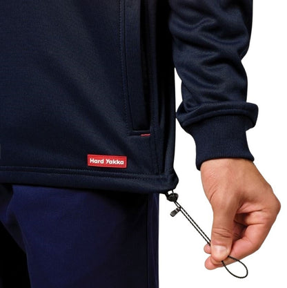 Hard Yakka Y19330 HiVis 2 Tone 1/4 Zip Brushed Fleece Jumper