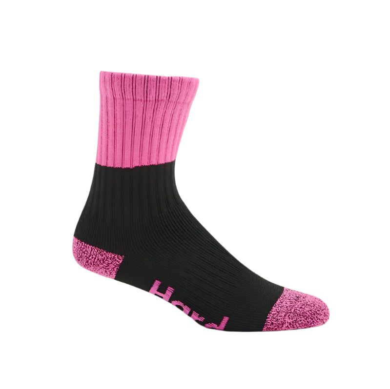 Hard Yakka Y20013 Womens Core Hi Vis Work Crew Sock 3 Pack