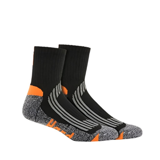 Hard Yakka Y20017 Core Coolmax Padded Quarter Crew Sock 2PK