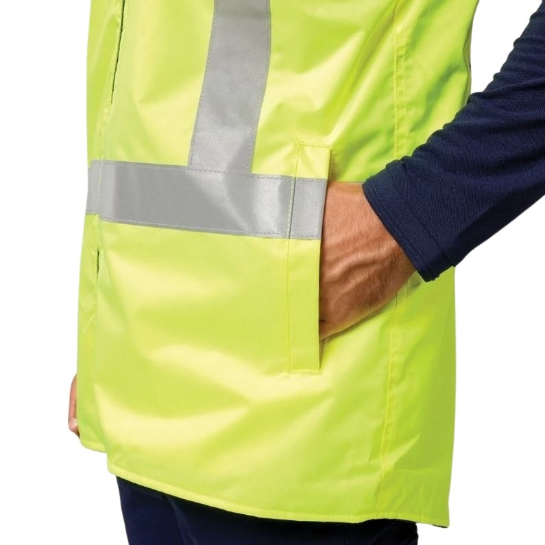 Hard Yakka Y21480 HiVis Taped All Weather Fleece Vest – Cheap Work