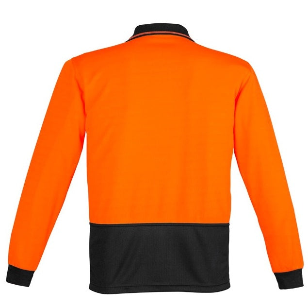 Syzmik ZH232 Unisex HiVis Basic Spliced Long Sleeve Polo