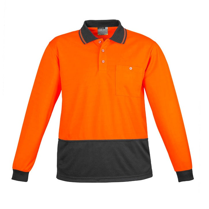 Syzmik ZH232 Unisex HiVis Basic Spliced L/S Polo