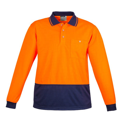 Syzmik ZH232 Unisex HiVis Basic Spliced L/S Polo