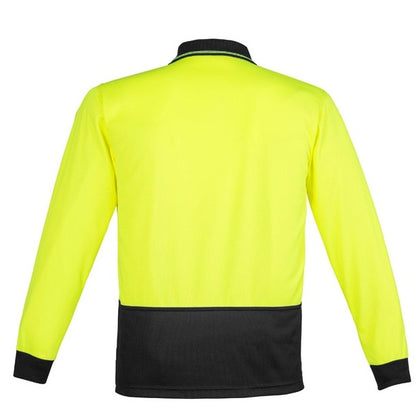 Syzmik ZH232 Unisex HiVis Basic Spliced Long Sleeve Polo