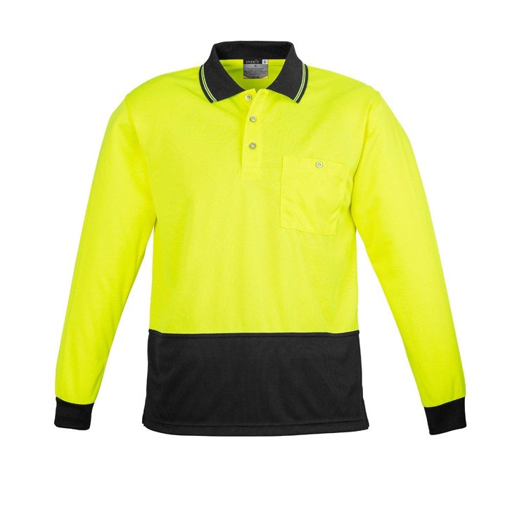 Syzmik ZH232 Unisex HiVis Basic Spliced L/S Polo