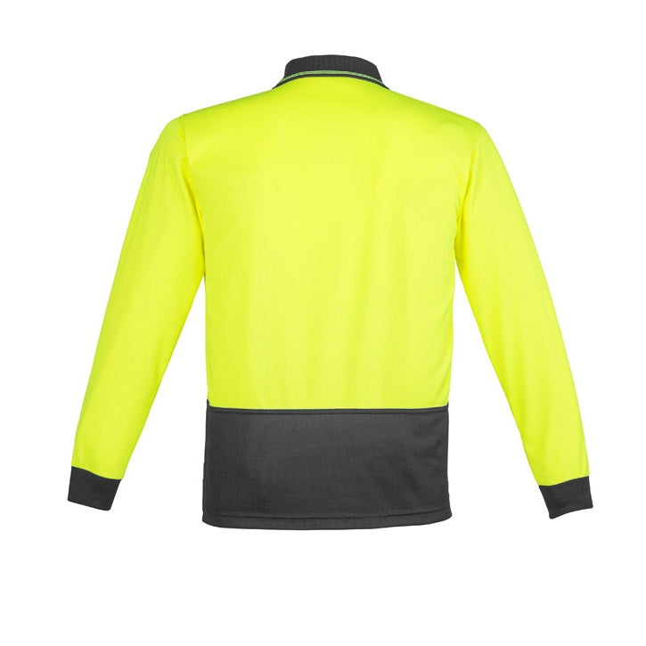Syzmik ZH232 Unisex HiVis Basic Spliced L/S Polo