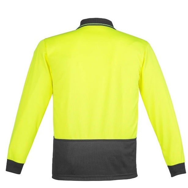 Syzmik ZH232 Unisex HiVis Basic Spliced Long Sleeve Polo