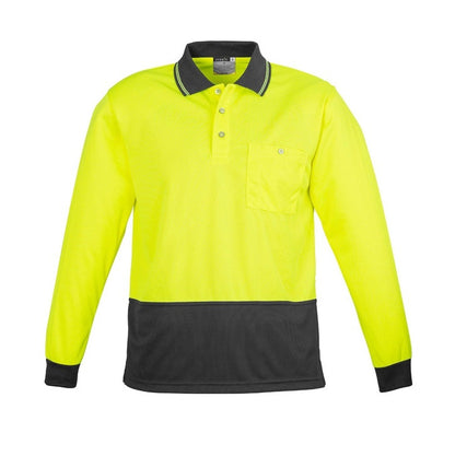 Syzmik ZH232 Unisex HiVis Basic Spliced L/S Polo