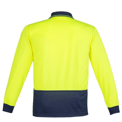 Syzmik ZH232 Unisex HiVis Basic Spliced Long Sleeve Polo