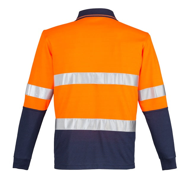 Syzmik ZH235 Mens HiVis Spliced L/S Polo Hooped Tape