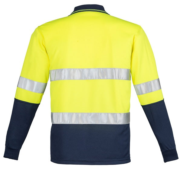 Syzmik ZH235 Mens HiVis Spliced L/S Polo Hooped Tape