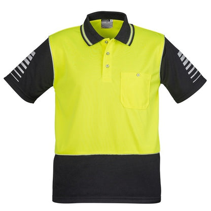 Syzmik ZH236 Mens HiVis Zone Short Sleeve Polo