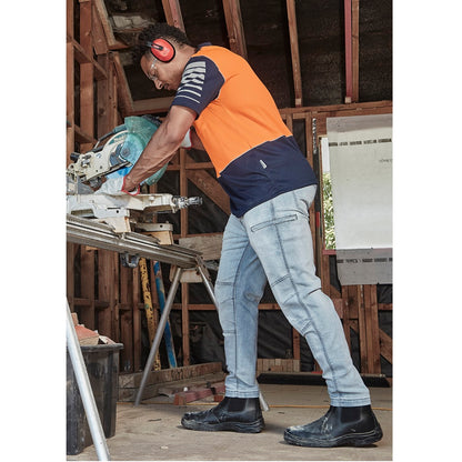 Syzmik ZH236 Mens HiVis Zone S/S Polo