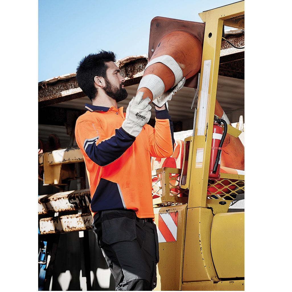 Syzmik ZH238 Mens HiVis Squad L/S Polo