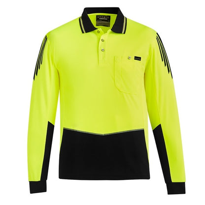 Syzmik ZH310 Mens HiVis Flux L/S Polo