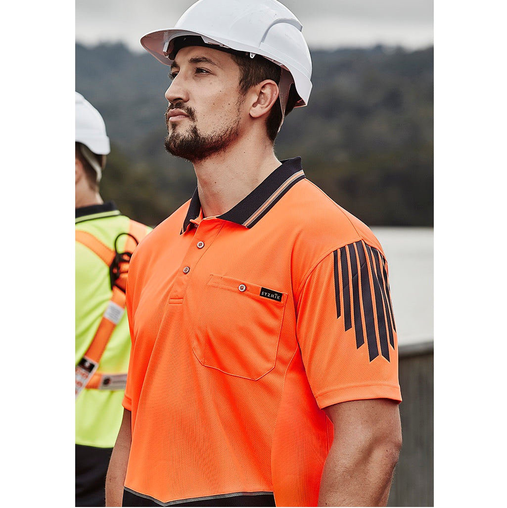 Syzmik ZH315 Mens HiVis Flux S/S Polo