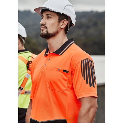 Syzmik ZH315 Mens HiVis Flux S/S Polo