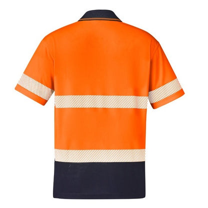 Syzmik ZH535 Unisex HiVis Segmented S/S Polo - Hoop Taped