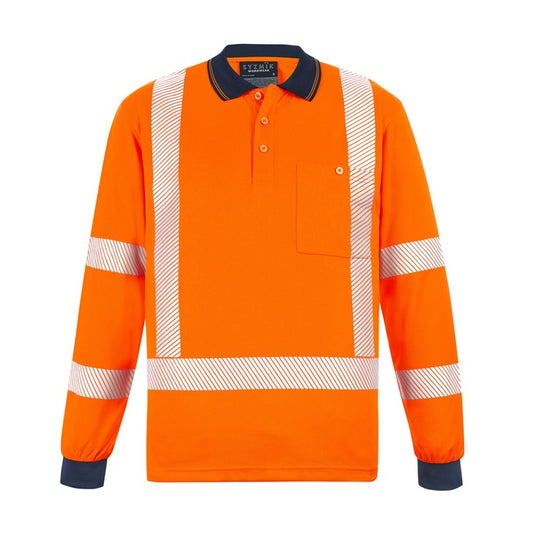 Syzmik ZH690 Unisex HiVis Segmented X-Back NSW Rail Polo
