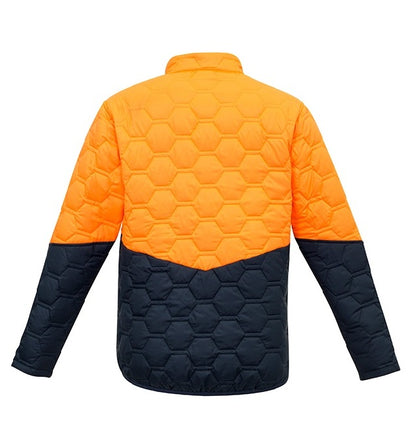 Syzmik ZJ420 DISCONTINUED Hi Vis Unisex Hexagonal Puffer Jacket