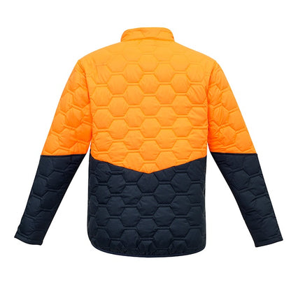 Syzmik ZJ420 DISCONTINUED Hi Vis Unisex Hexagonal Puffer Jacket