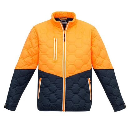 Syzmik ZJ420 DISCONTINUED Hi Vis Unisex Hexagonal Puffer Jacket