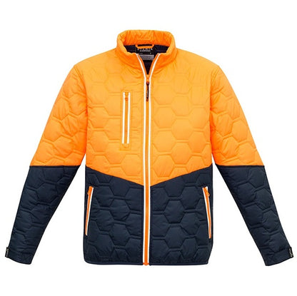 Syzmik ZJ420 DISCONTINUED Hi Vis Unisex Hexagonal Puffer Jacket