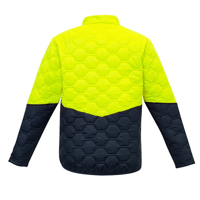 Syzmik ZJ420 DISCONTINUED Hi Vis Unisex Hexagonal Puffer Jacket