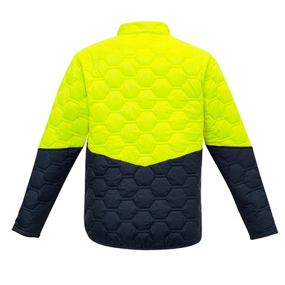 Syzmik ZJ420 DISCONTINUED Hi Vis Unisex Hexagonal Puffer Jacket