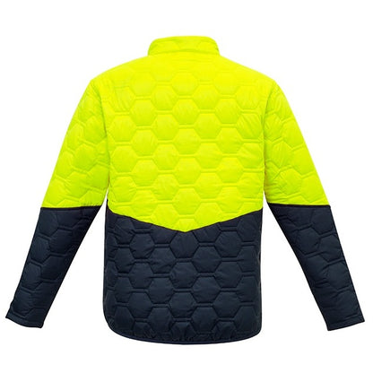 Syzmik ZJ420 DISCONTINUED Hi Vis Unisex Hexagonal Puffer Jacket