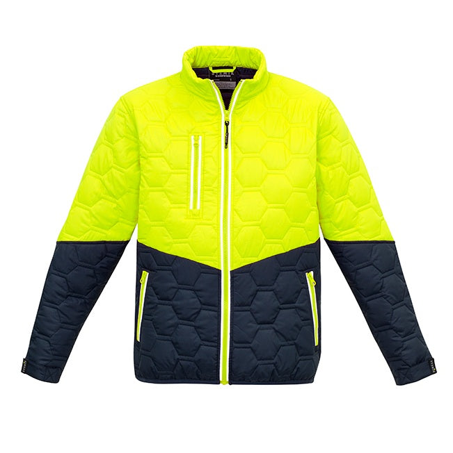 Syzmik ZJ420 DISCONTINUED Hi Vis Unisex Hexagonal Puffer Jacket