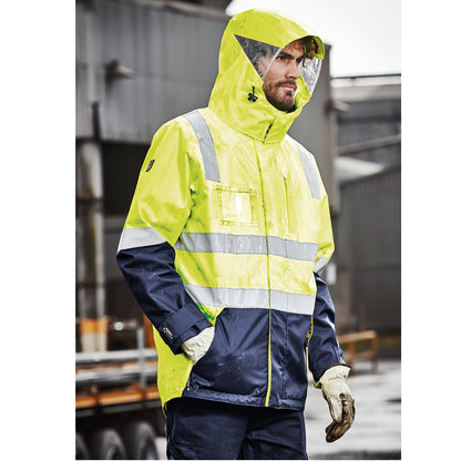 Syzmik ZJ532 Mens HiVis 4-in-1 Waterproof Jacket
