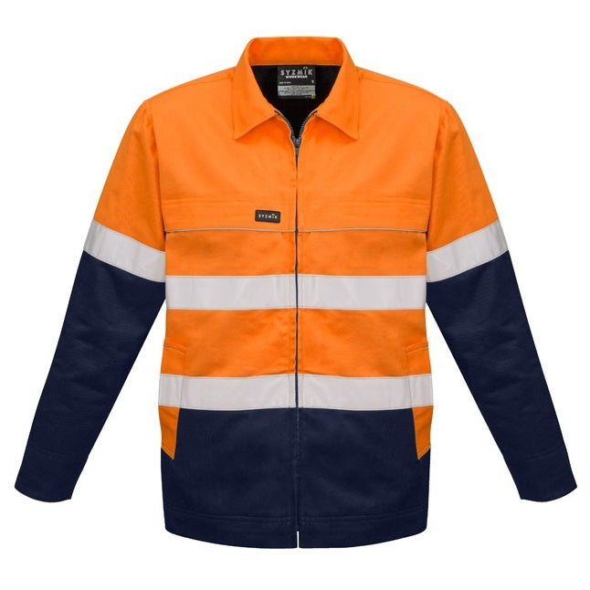 Syzmik ZJ590 Mens HiVis Cotton Drill Jacket