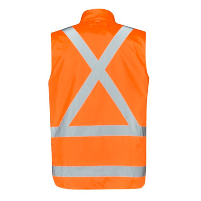Syzmik ZJ616 Mens HiVis X Back Taped 4-in-1 Waterproof Jacket
