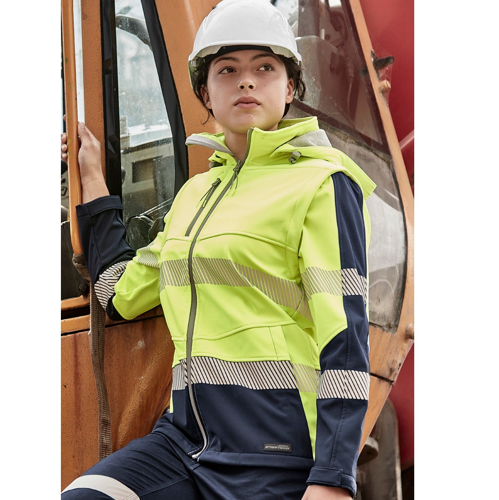 Syzmik ZJ753 Womens Streetworx 2 In 1 Stretch Softshell Jacket