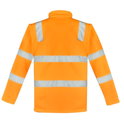 Syzmik ZJ780 Unisex HiVis Vic Rail 2-in-1 Softshell Jacket